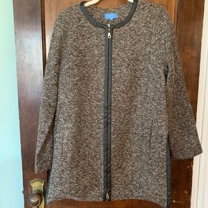 Pennington & Bailes Side Zip Tweed Coat